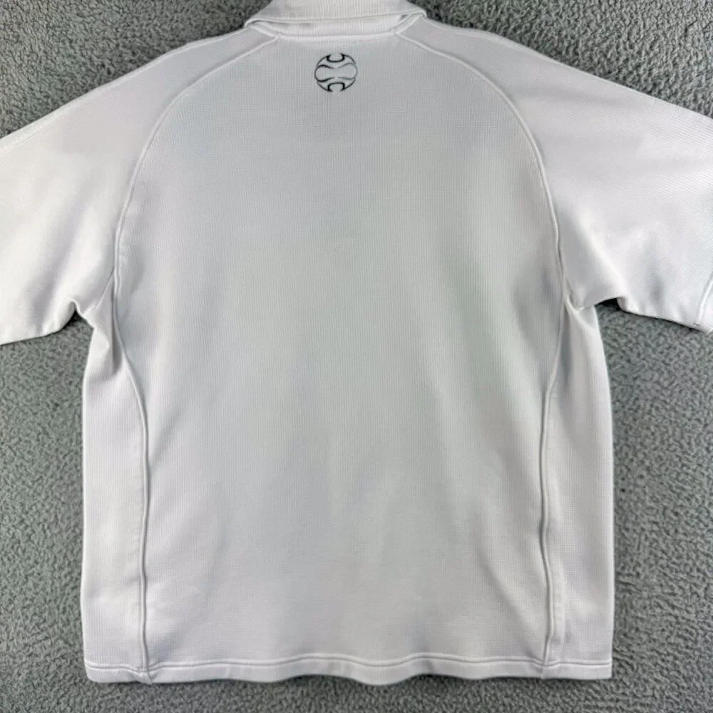 Adidas Climalite Golf Polo‎ Shirt Mens Extra Large White Golfer Soccer Futbol